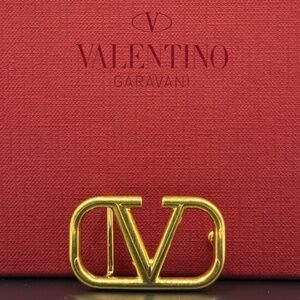 Authentic Valentino Garavani V-Logo Buckle - For 20mm Belt - Brushed Finish